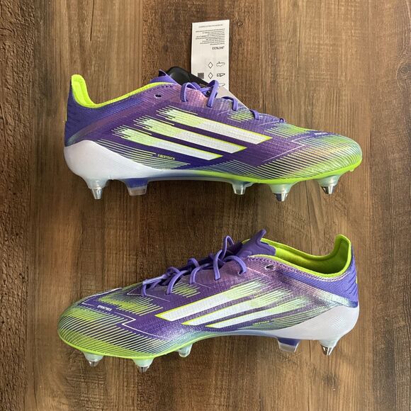 Adidas F50 Elite SG Soccer Cleats Men Size 10 Purple Rush Lucid Lemon JH7633 main image 8
